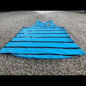 Victoria’s Secret Pink Sparkly Striped Racerback